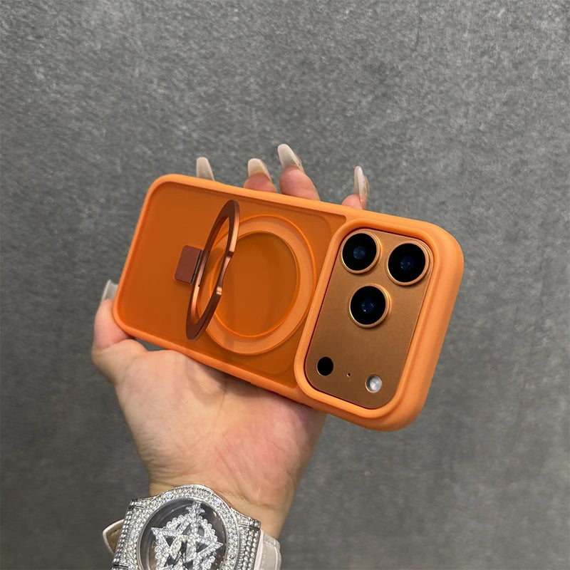 For Magsafe Metal Car Holder Ring Phone Case