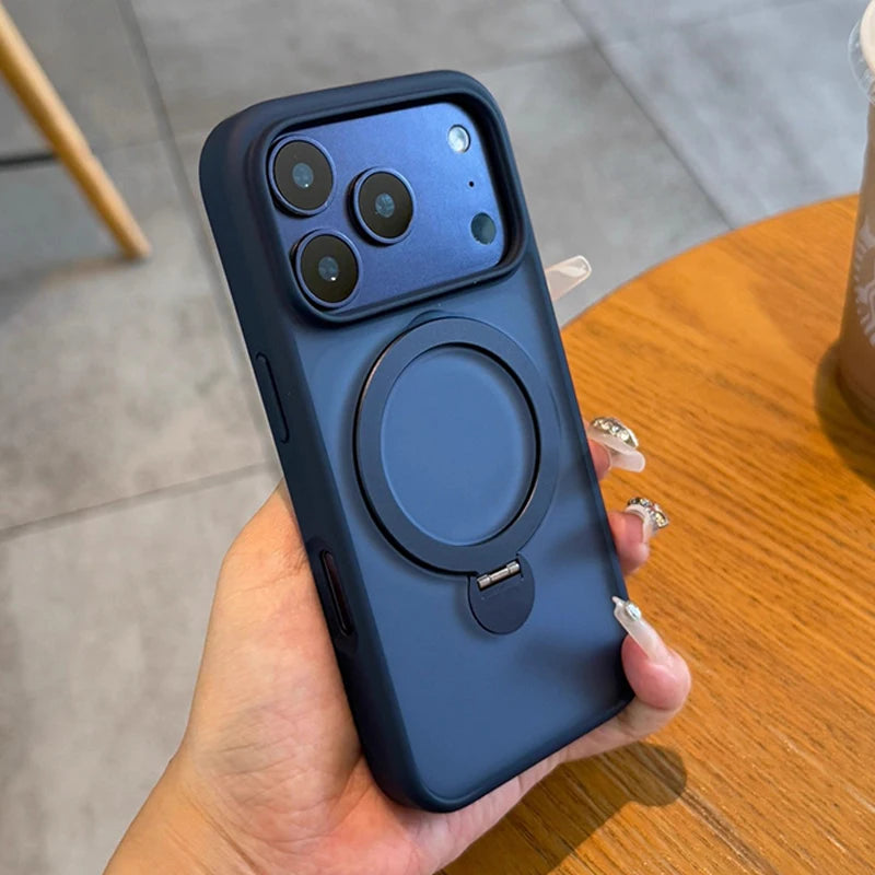 For Magsafe Metal Car Holder Ring Phone Case