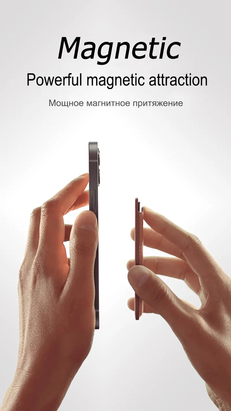 Magnetic White PU Leather Wallet Case For MagSafe iPhone