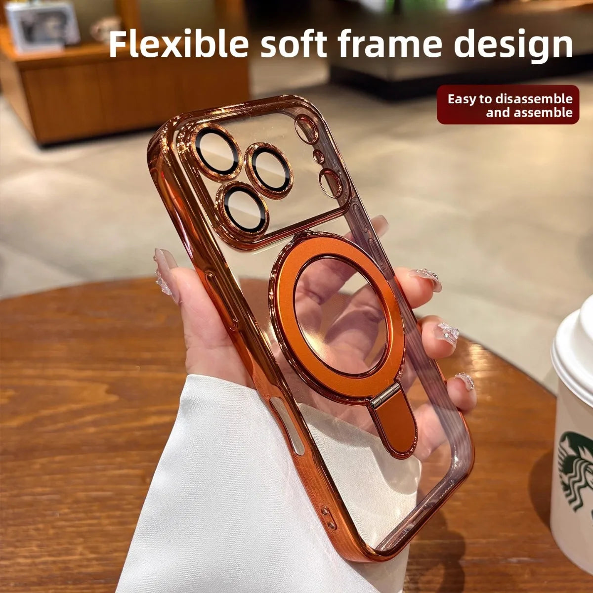 For Magsafe Magnetic Bracket Phone Case