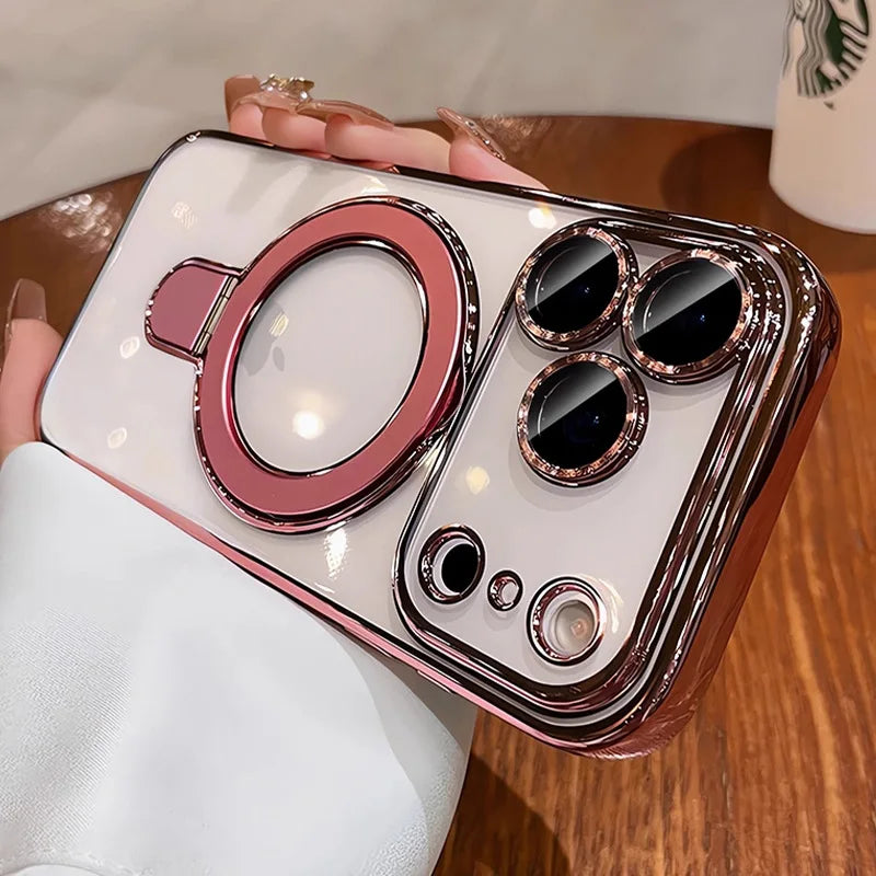 For Magsafe Magnetic Bracket Phone Case