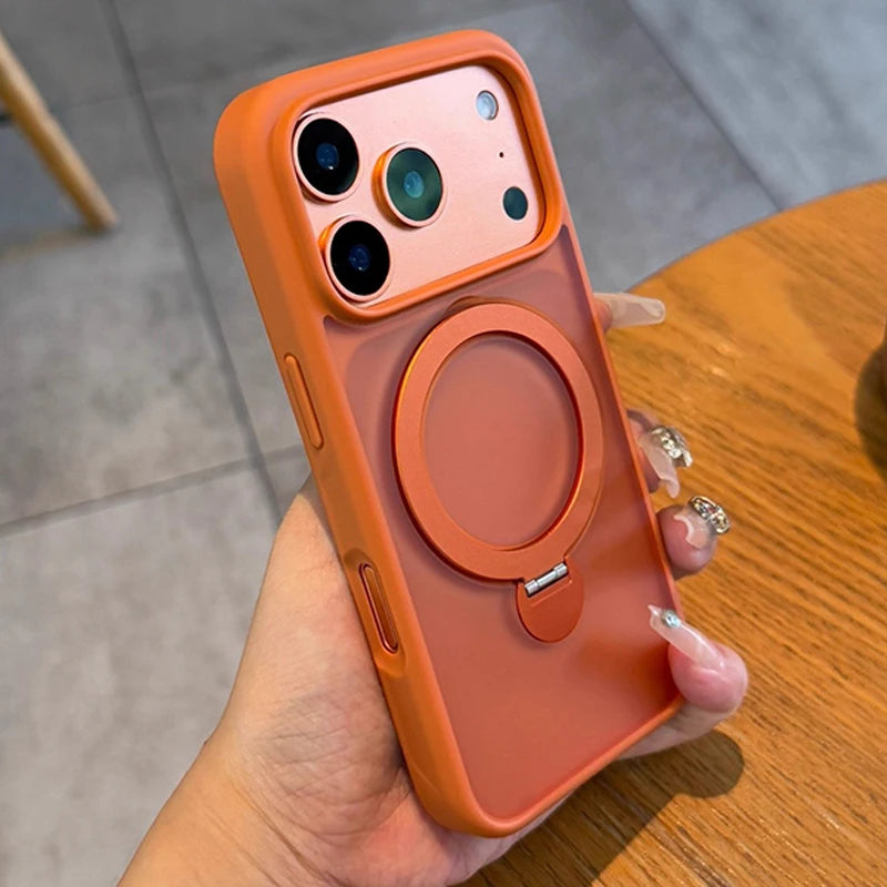 For Magsafe Metal Car Holder Ring Phone Case