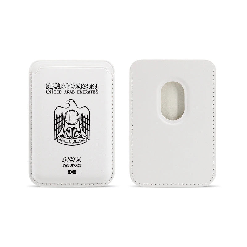 United Arab Emirates Passport Upgrade Magnetic PU Leather Wallet Case