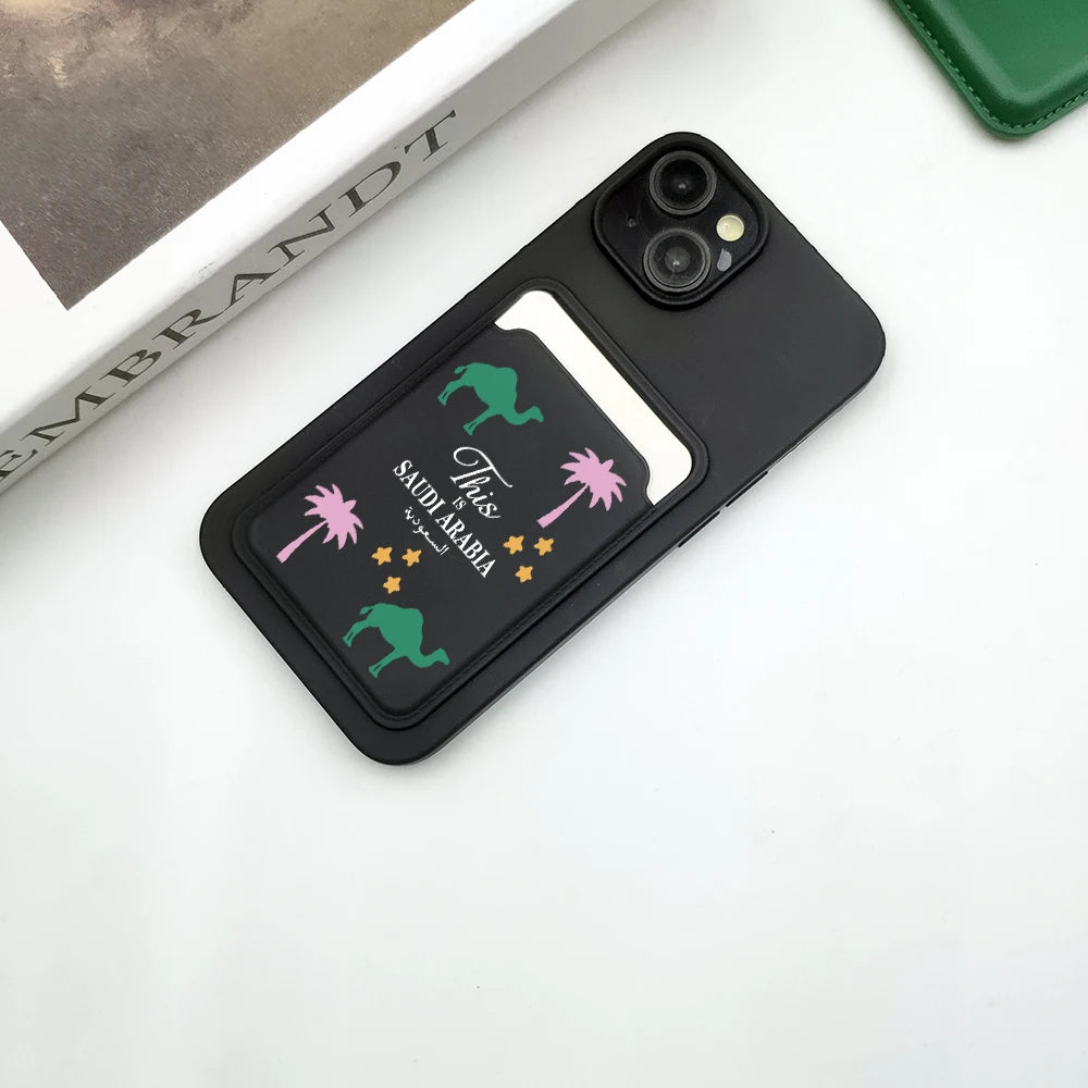 Luxury Saudi Arabia Camel Wallet Card Phone Case For iPhone