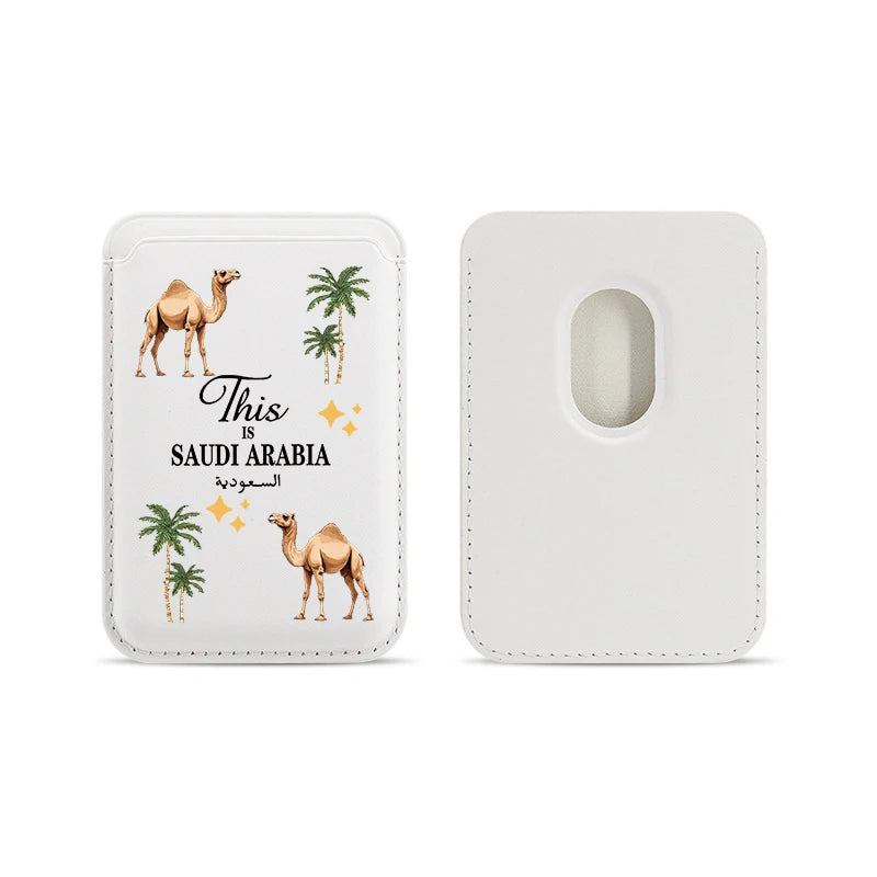 Upgrade Magnetic Animal Camel PU Leather Wallet Case For MagSafe iPhone