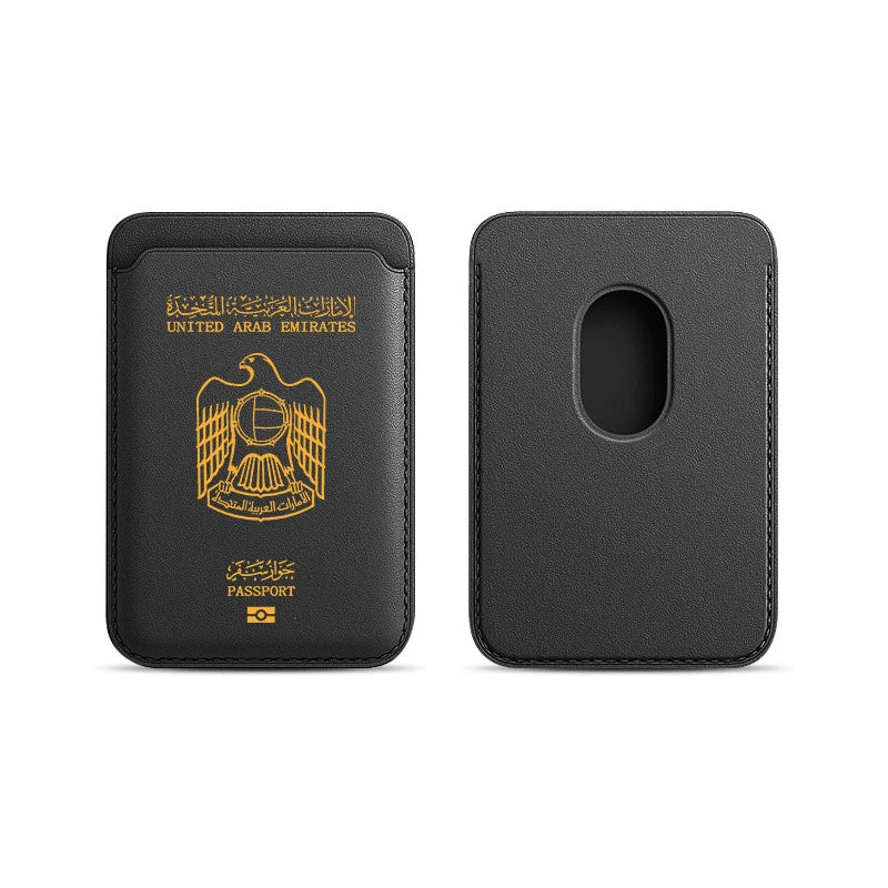 United Arab Emirates Passport Upgrade Magnetic PU Leather Wallet Case