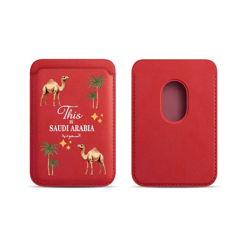 Upgrade Magnetic Animal Camel PU Leather Wallet Case For MagSafe iPhone