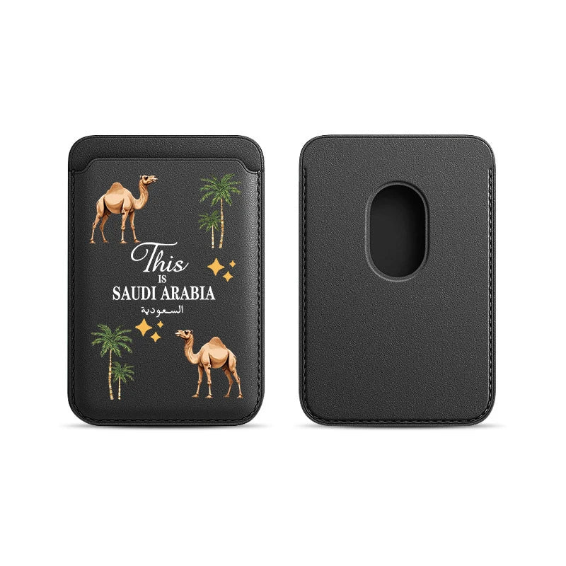 Upgrade Magnetic Animal Camel PU Leather Wallet Case For MagSafe iPhone