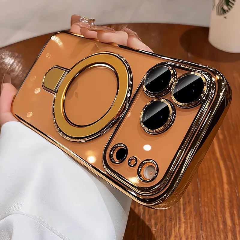 For Magsafe Magnetic Bracket Phone Case